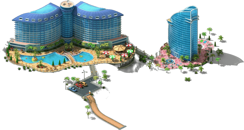 Free Png Tropical Hotel Png Images Transparent - Hotel Tropical Png (850x455), Png Download