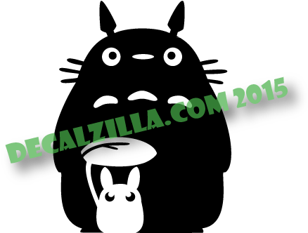 My Neighbor Totoro Silhouette Download - My Neighbor Totoro (474x395), Png Download