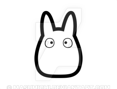 Graphic Free Download Chibi By Masumichi On Deviantart - Chibi Totoro Png (400x307), Png Download