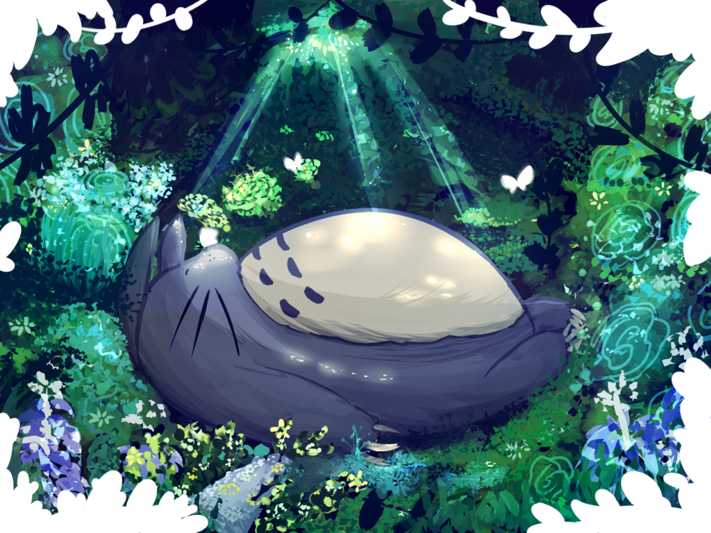 Princess Mononoke Prints For Sale By Sakimichan D4jw7ry - Totoro Wallpaper Deviantart (1024x768), Png Download