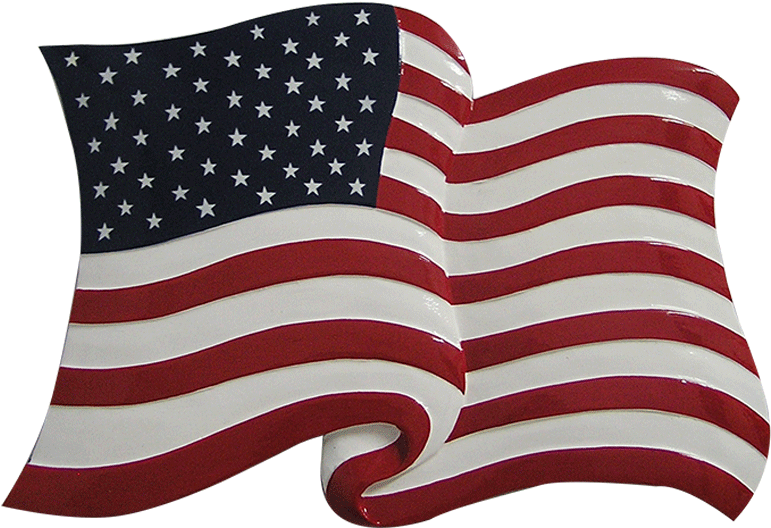 Stars Stripes Flag Plaque - Flag Of The United States (800x605), Png Download