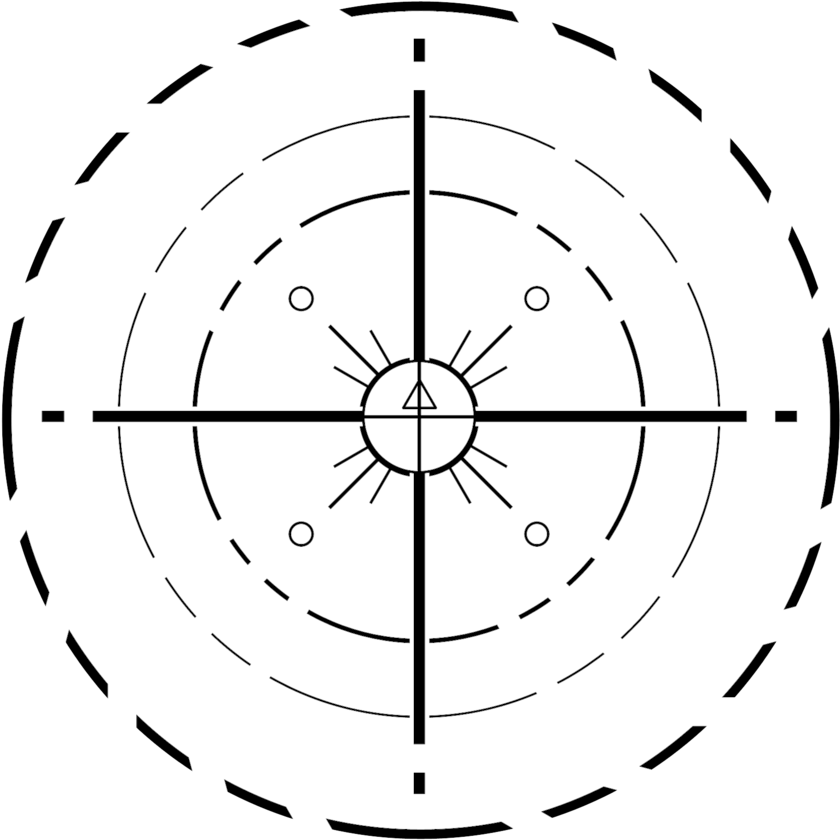 Transparent Crosshair Futuristic - Sci Fi Crosshair Png (894x894), Png Download