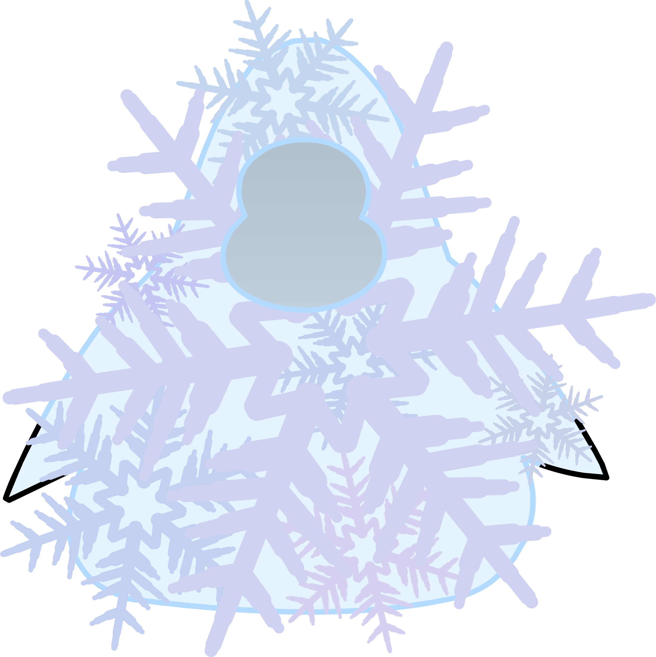 Disfraz De Copo De Nieve - Illustration (2205x2209), Png Download