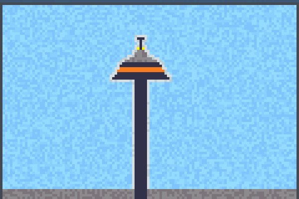 Space Needle Pixel Art - Architecture (600x400), Png Download
