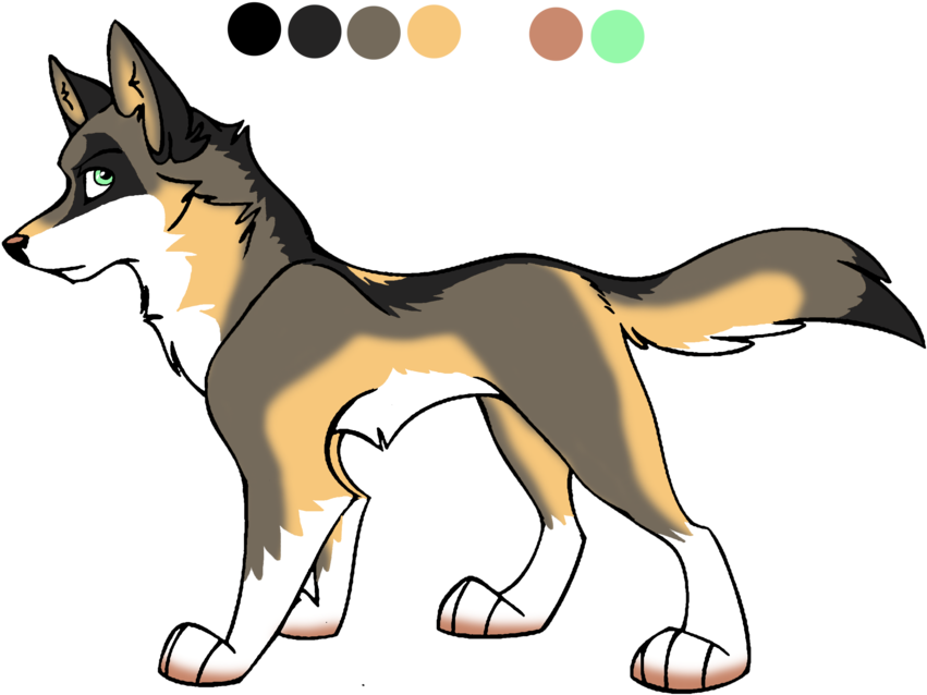 More Like Wolf Adopt 19 Closed By Adoptys - Arctic Wolf Cartoon Drawing (900x678), Png Download