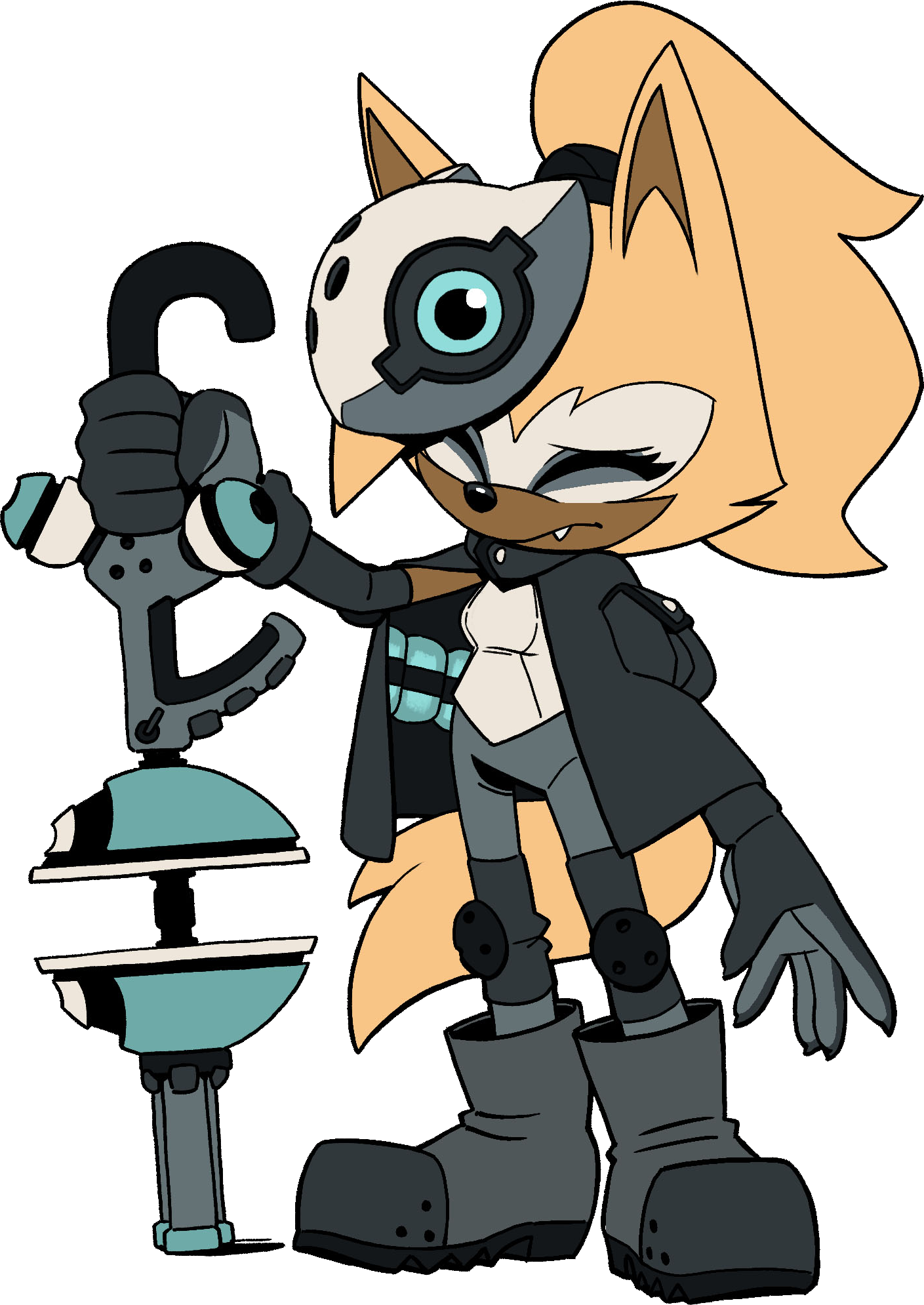 Whisper The Wolf - Whisper The Wolf Sonic (1409x1990), Png Download