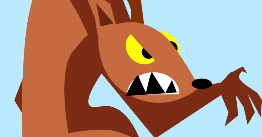 Animado Lobo Dibujo Png Clipart Wolf Clip Art - Halloween (900x473), Png Download