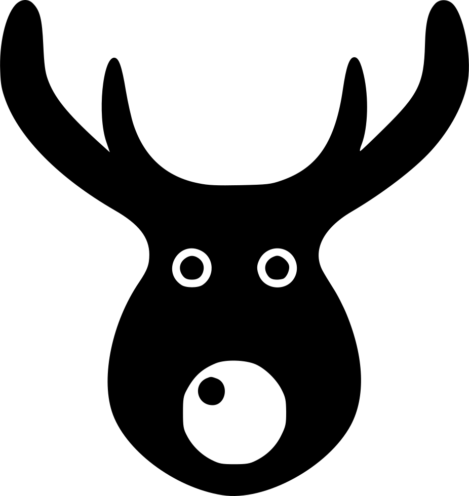 Christmas Deer Reindeer Winter Comments - Cartoon (926x980), Png Download