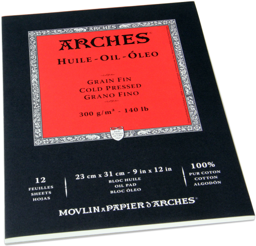 Bloc Arches Huile - Arches : Huile : Oil Painting Paper : Pad : 9x12in (720x540), Png Download