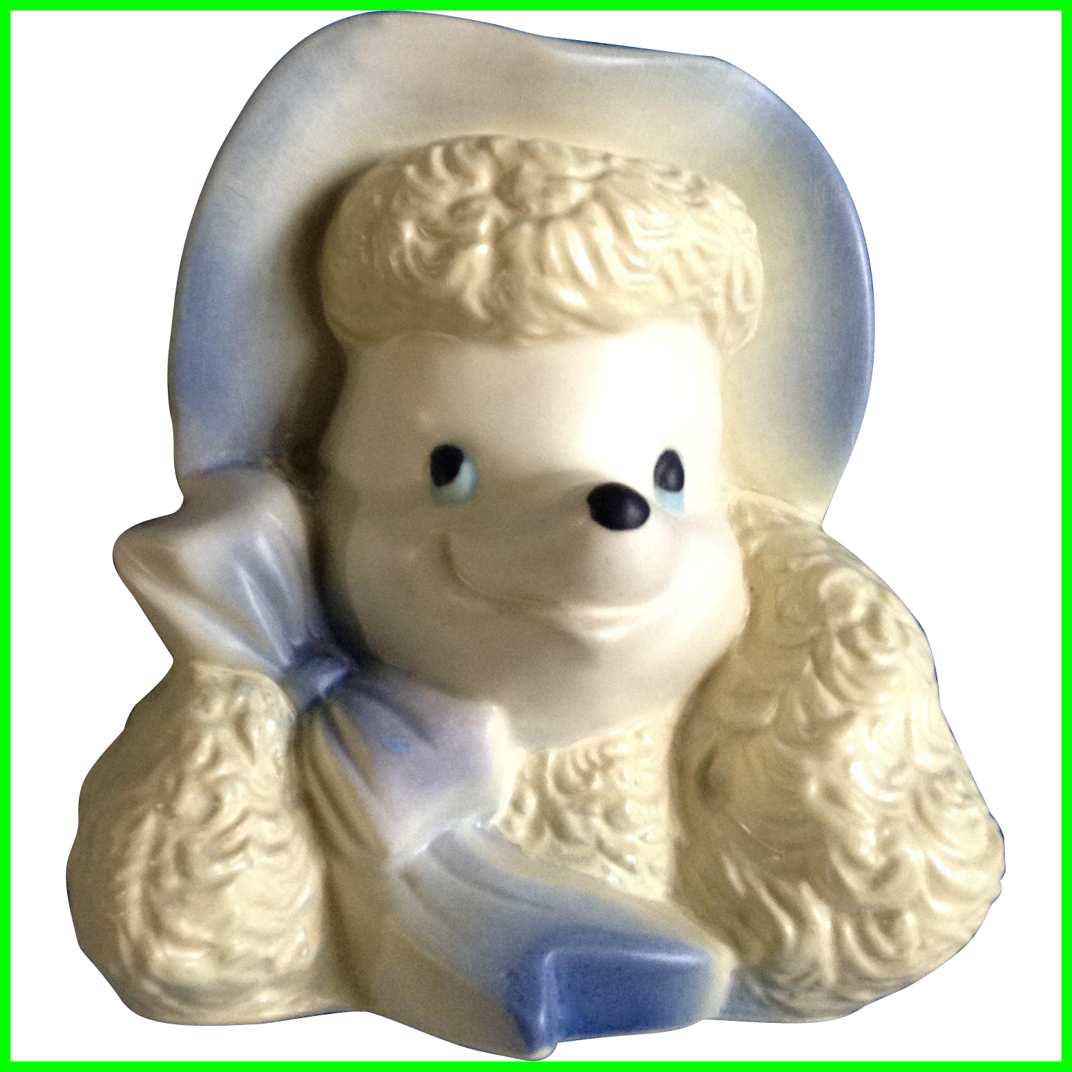 Unbelievable Vintage Hull Lady Yellow Poodle Dog Head (1552x1552), Png Download