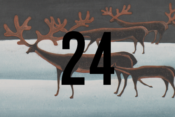 Advent Door - Elk (600x400), Png Download