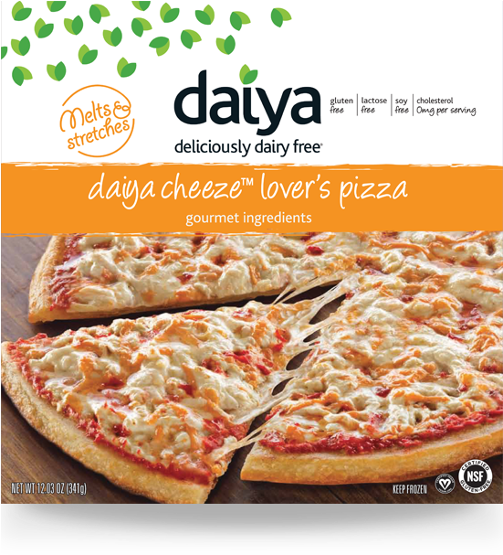 Gluten Free Dairy Free Pizza Daiya Cheese Is Coconut - Dairy Free Frozen Pizza (550x700), Png Download