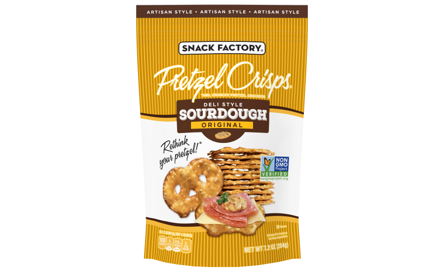 Snack Factory Sourdough Pretzel Crisps (900x550), Png Download
