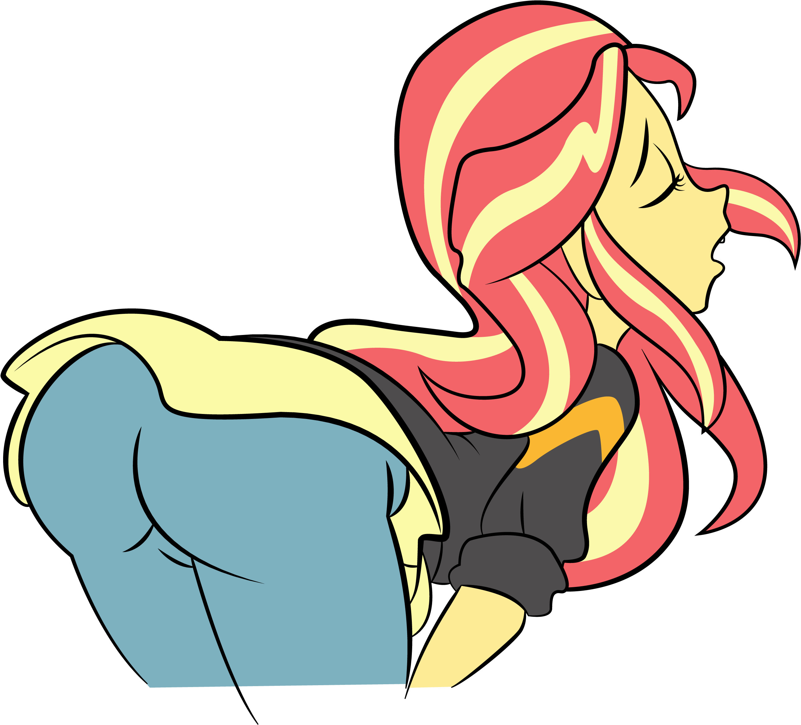 Uploaded - My Little Pony Sunset Shimmer Butt (3000x3000), Png Download