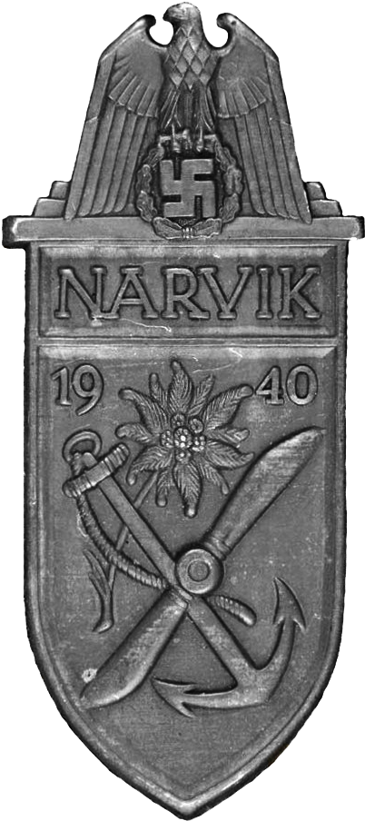 Narvik Shield - Emblem (429x919), Png Download