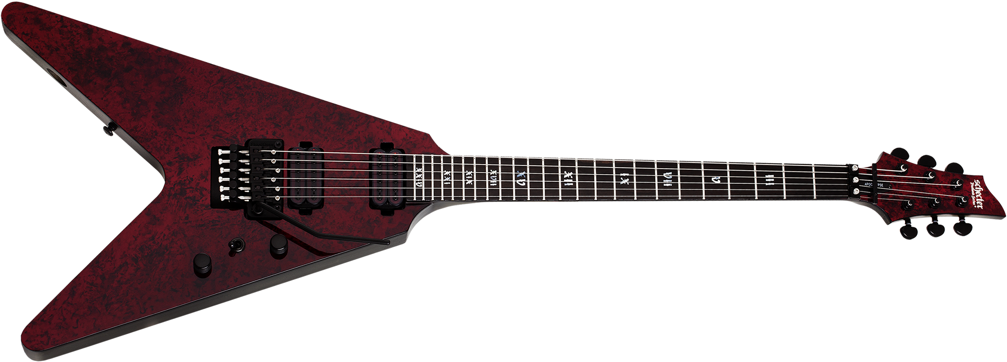 Schecter V1 Apocalypse (2000x720), Png Download