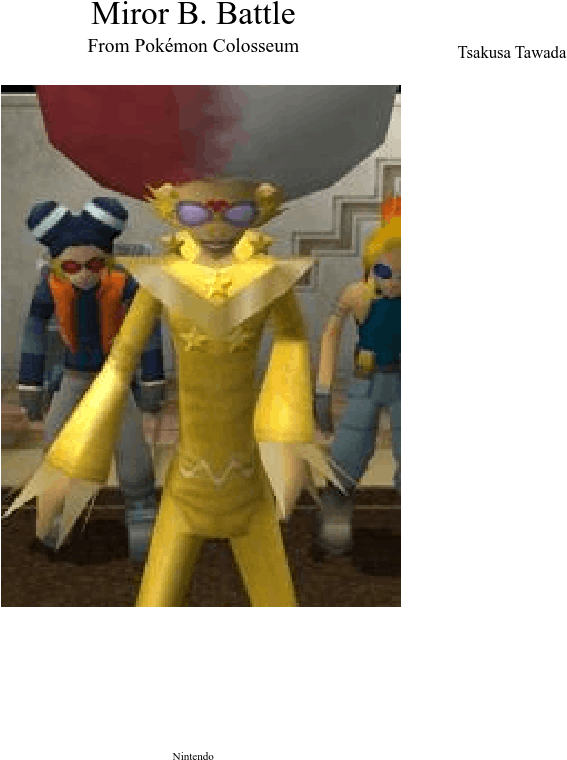 Pokémon Colosseum Sheet Music Download Free In Pdf - Pokemon Colosseum Miror B (827x854), Png Download