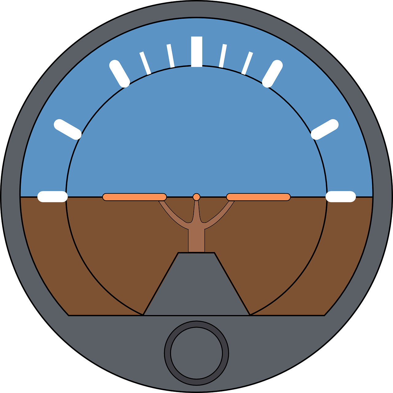 Future Of Cio - Airplane Attitude Indicator (1280x1280), Png Download