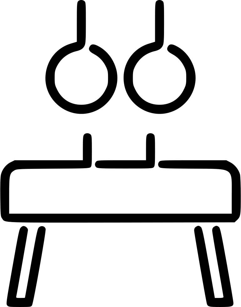 Gymnastics Pommelhorse Rings Svg Png Icon Free Download (770x980), Png Download