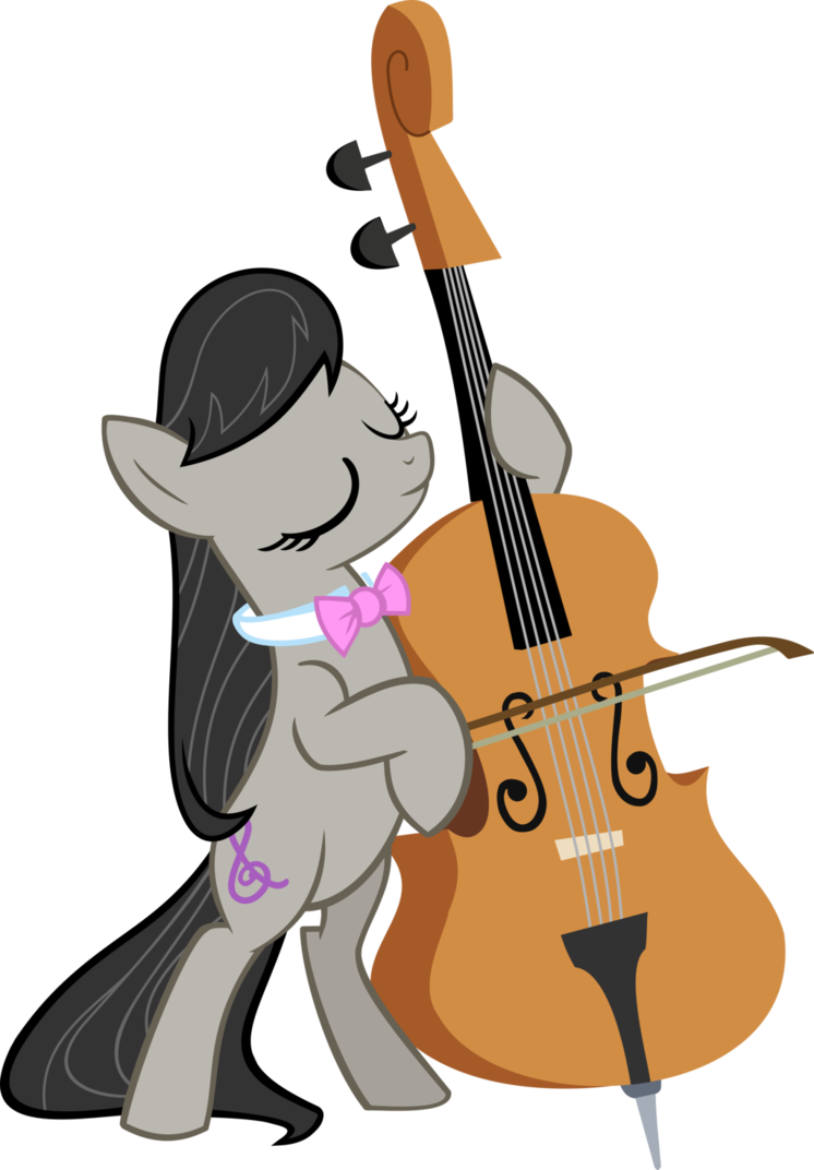 15 Cello Vector Standing For Free Download On Mbtskoudsalg - Mlp Octavia (746x1072), Png Download