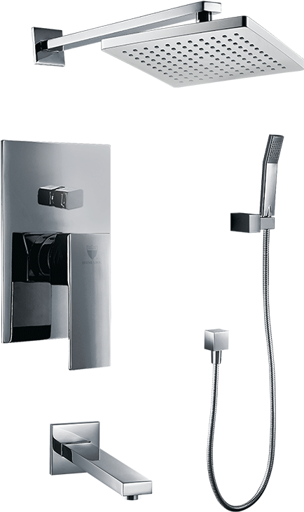 Fontana Showers - Wall Mount Shower Set (800x800), Png Download