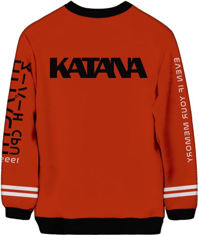 Katana Sweatshirt - Sweatshirt (651x766), Png Download