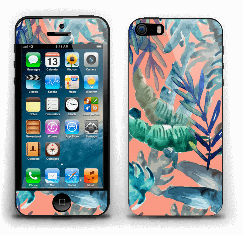 Tropical Nature Skin Iphone 5s - Iphone 4 (800x775), Png Download