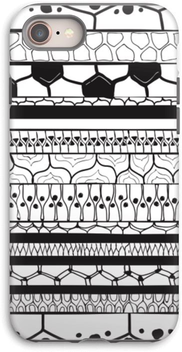 Black Stripes Case Iphone 8 Tough - Mobile Phone Case (497x800), Png Download