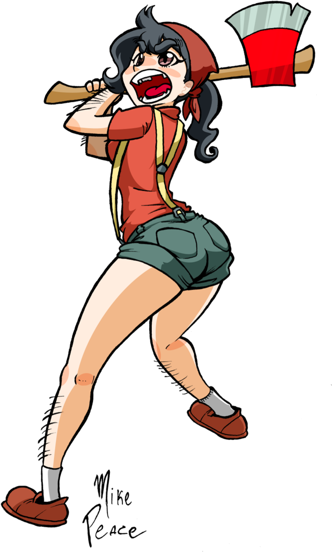 Lumberjack Png - Cartoon Lumberjack (698x1144), Png Download