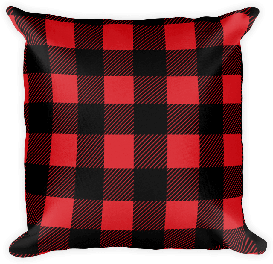 Lumberjack Plaid Pillow Swish Embassy - Throw Pillow (1000x1000), Png Download