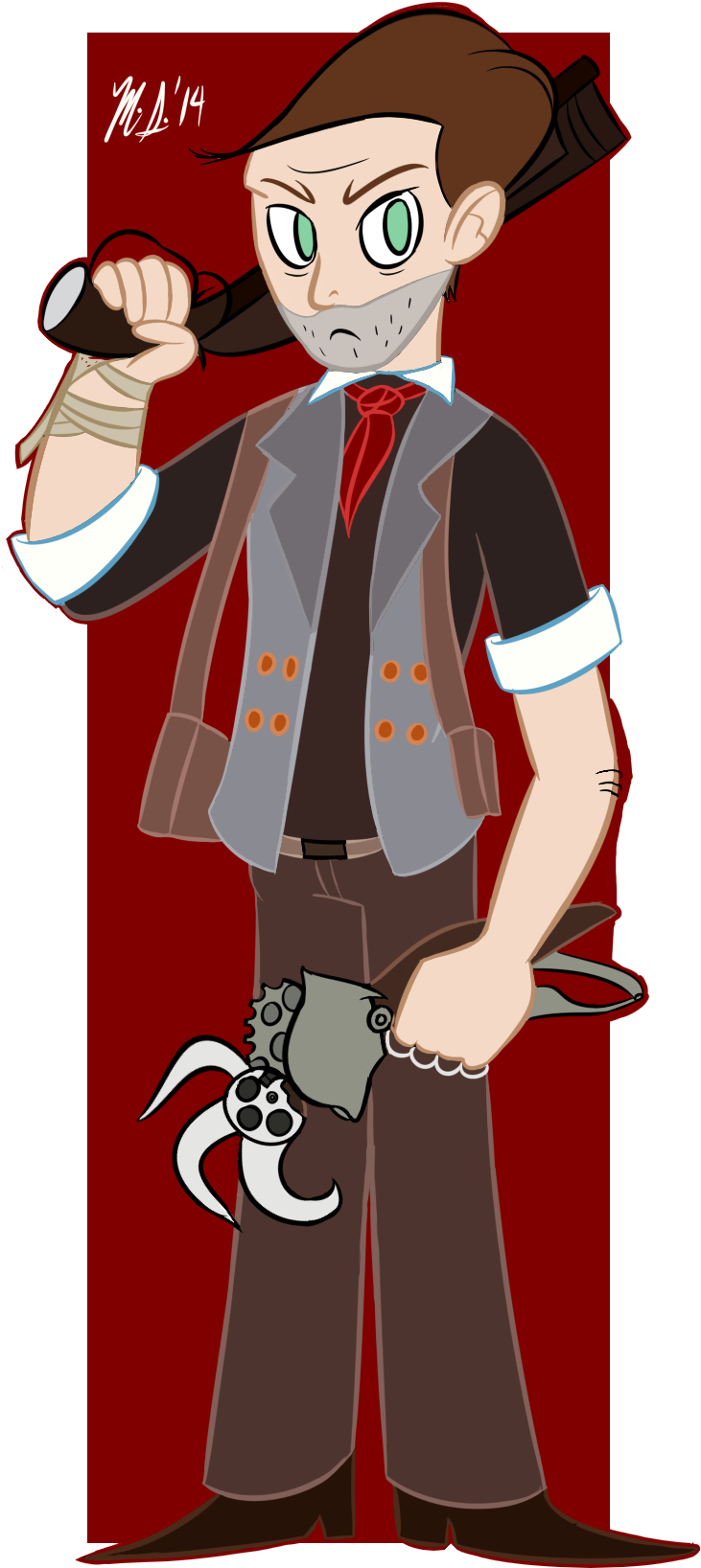 A Commission For One Of My Classmates That Was Really - Cartoon (817x1718), Png Download