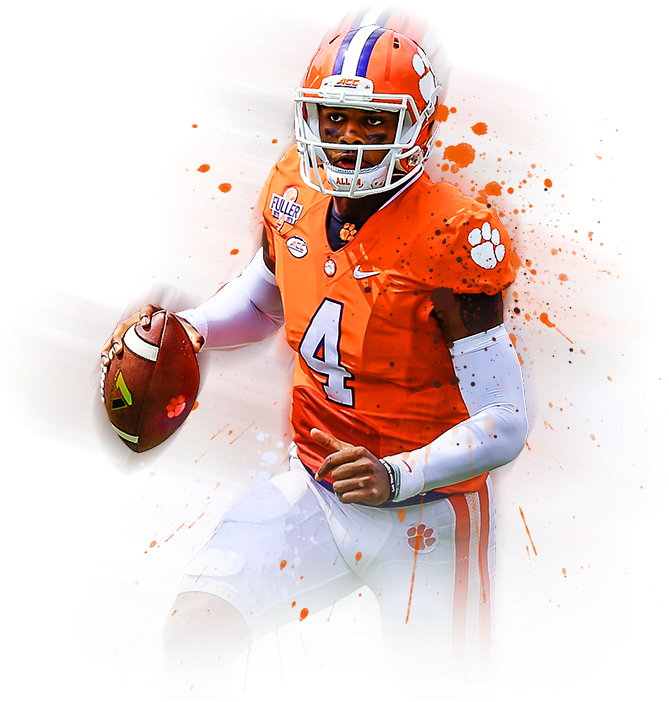 The Future Is Bright For Clemson Football, And Pintura - Kick American Football (670x714), Png Download
