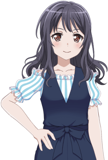 Yuri Ushigome - Casual - Costume - Bandori Party - - Cartoon (600x600), Png Download