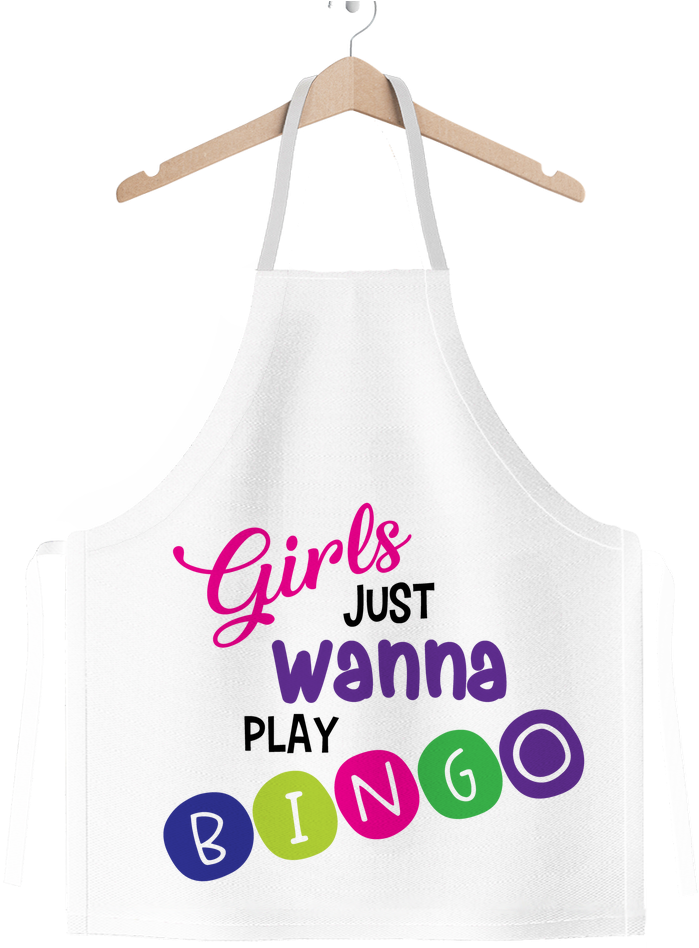 "girls Just Wanna Play Bingo" Apron - Active Tank (1024x1024), Png Download