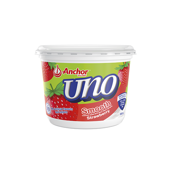 Anchor Uno Yoghurt Strawberry 500g - Soprole (750x573), Png Download