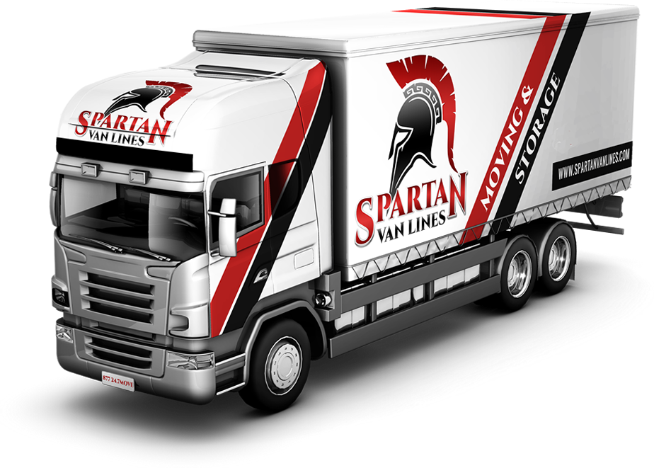 Spartan Van Lines (924x661), Png Download