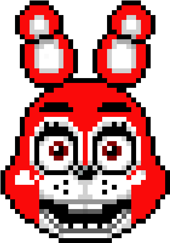 Toy Bonnie - Five Nights At Freddy's Perler Bead (530x590), Png Download