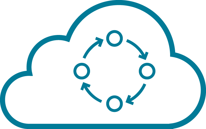 Cloud Data - Circle (700x439), Png Download