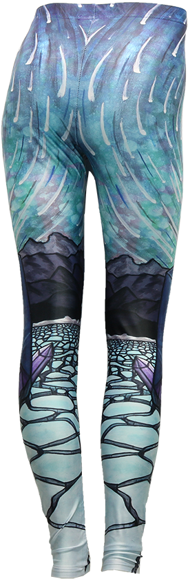 Leggings - Shadows - Fractal Spirit - Leggings (463x1111), Png Download