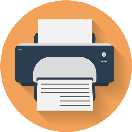 Print - Printer Flat (609x636), Png Download