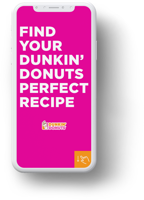 The Ad Helped Promote Dunkin Donuts Flavors While Allowing - Smartphone (1440x960), Png Download