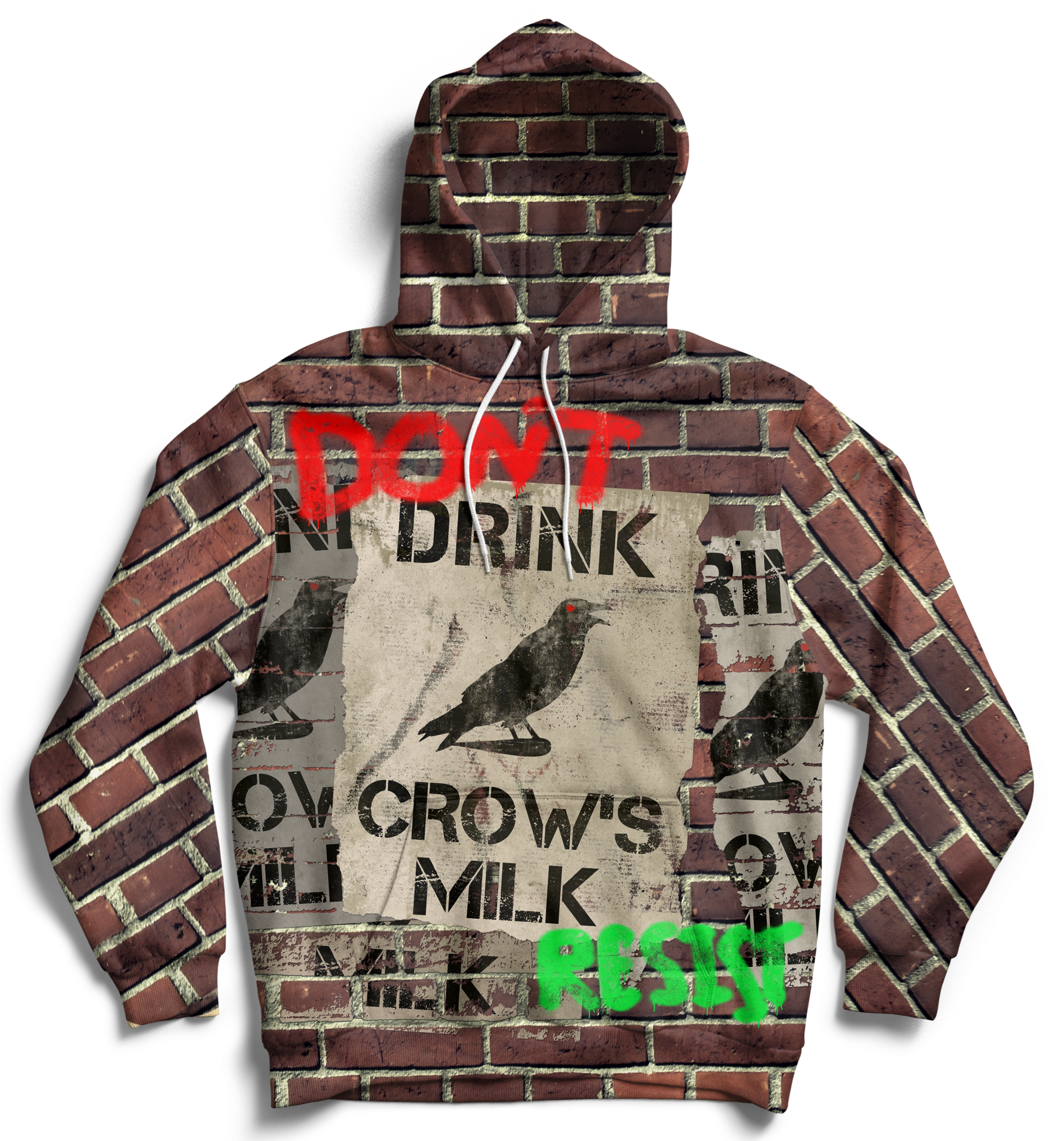 Don't Drink Crow's Milk Hoodie - Hannah Meloche Hoodie (1893x2048), Png Download