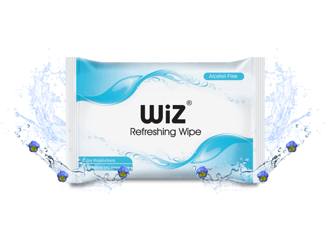 Aqua Refreshing Wet Wipe - Flyer (653x530), Png Download
