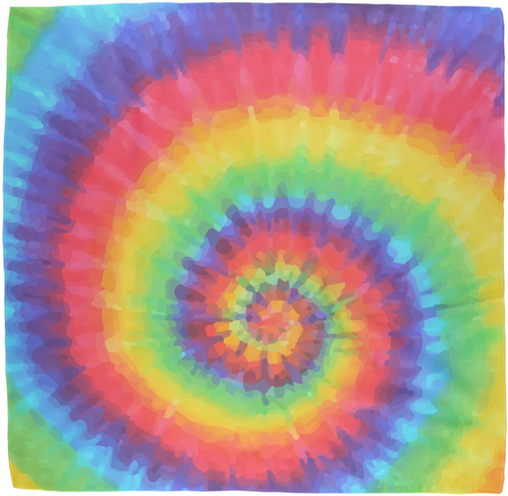Tie Dye Sublimation Bandana - Circle (900x900), Png Download