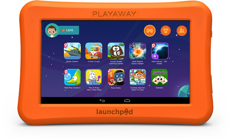 New Tablets For Kids - Playaway Launchpad Library Displays (768x463), Png Download
