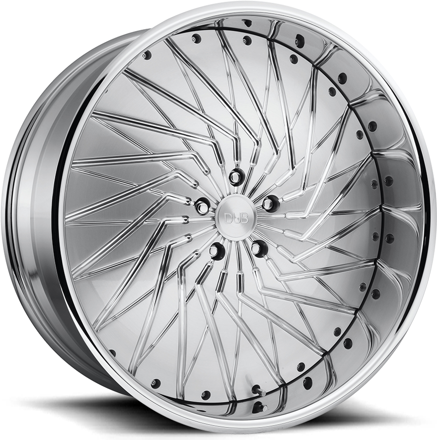 Outburst - X107 - Brushed Dub Rims (1000x1000), Png Download