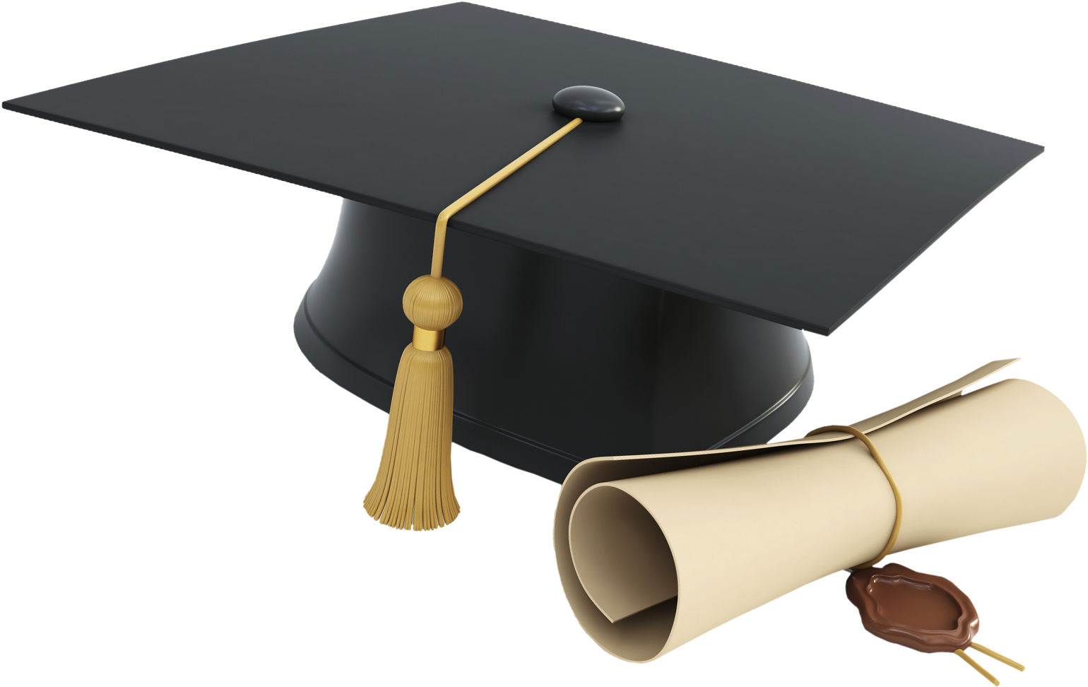 Certificação - Graduation Cap And Diploma (1630x1080), Png Download