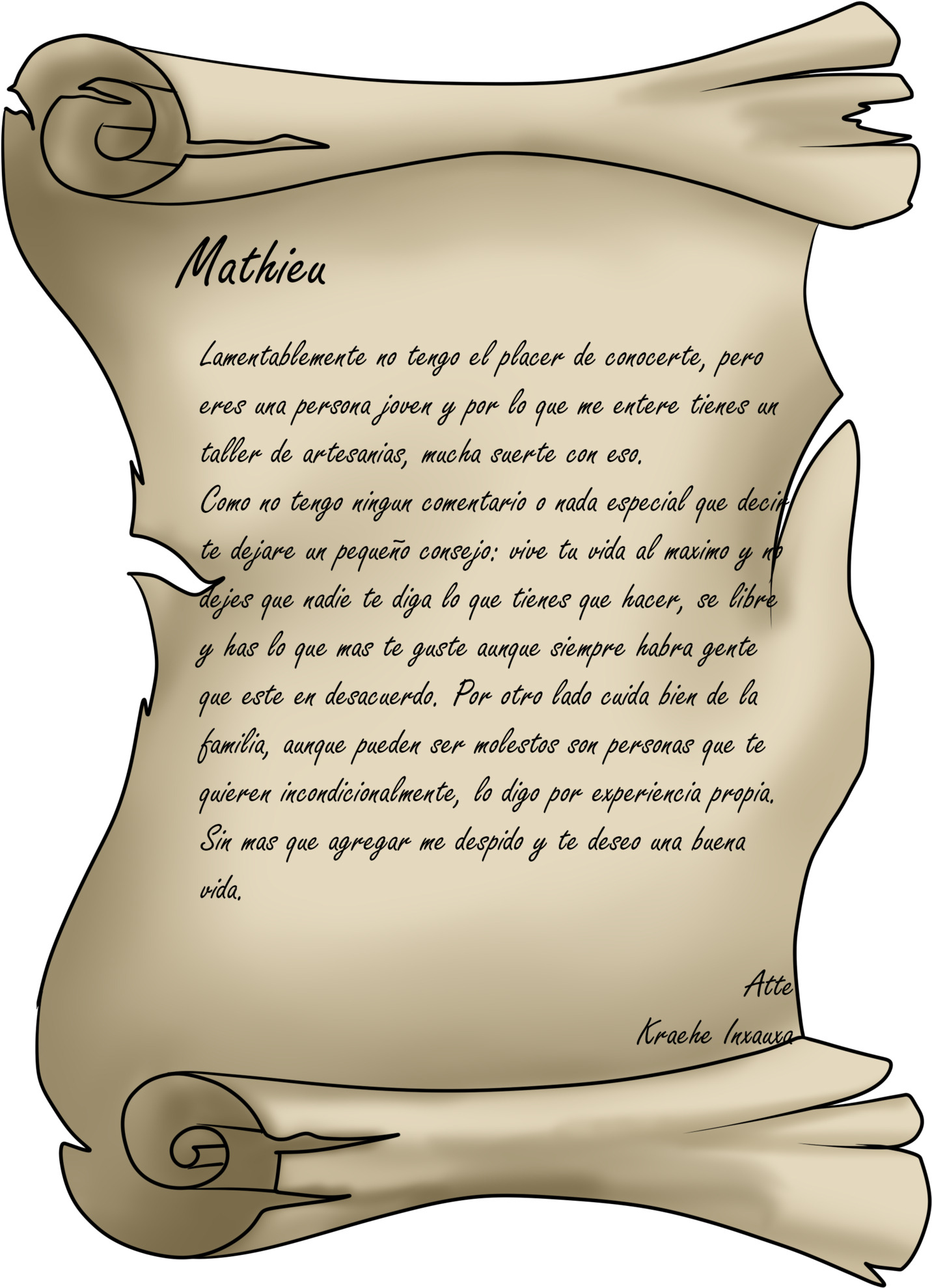 Imagen Pergamino - Como Escribir En Un Pergamino (1600x2159), Png Download