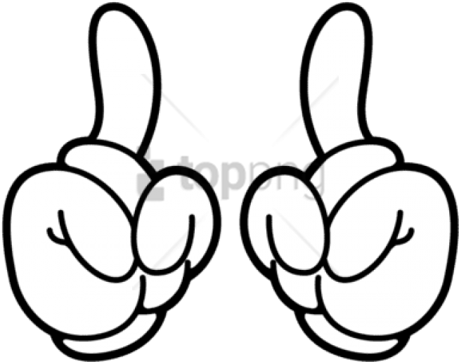 Free Png Download Manos Animadas Png Images Background - Mickey Mouse Hand 1 (850x590), Png Download