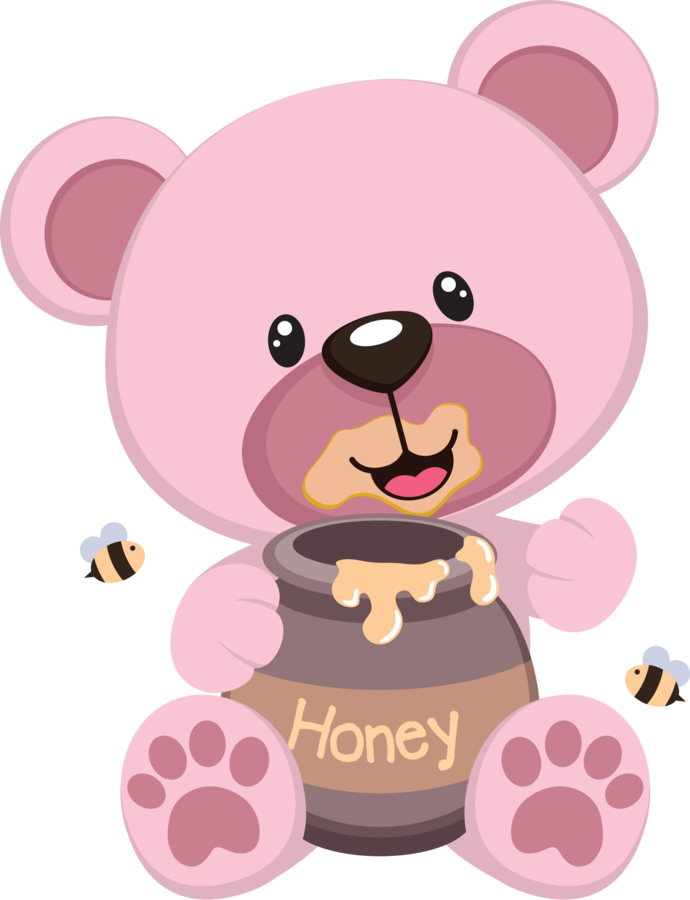 Ursinha Rosa Mais - Pink Teddy Bear Clipart (690x900), Png Download